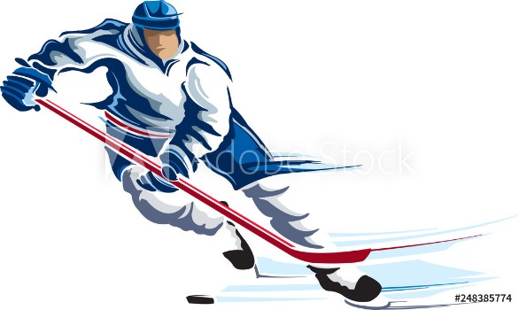Picture of Hockey player skating